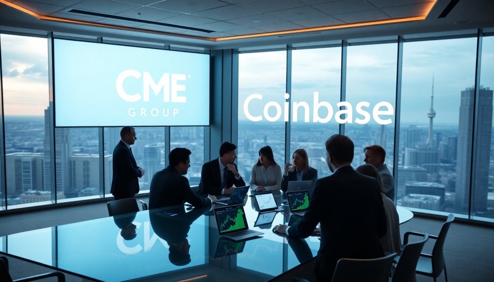 cme group and coinbase ranked