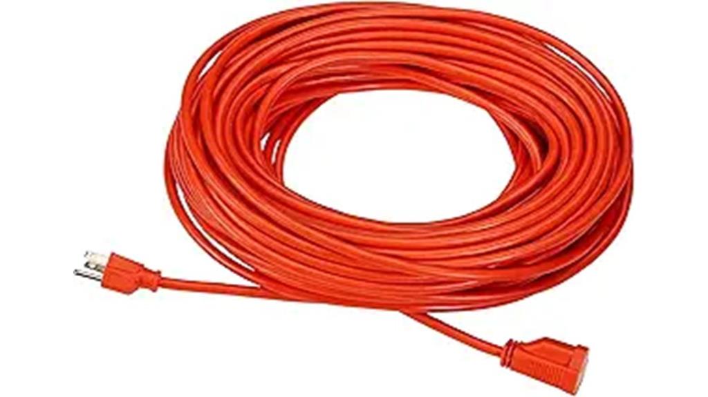 100 foot vinyl extension cord