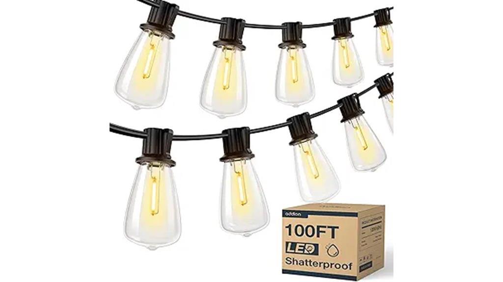 100ft waterproof string lights