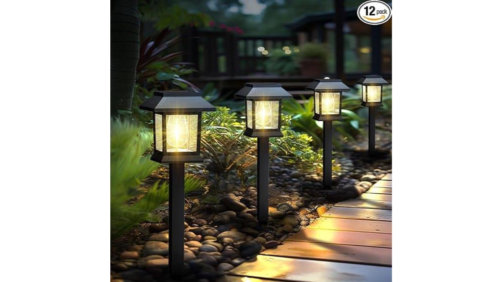 12 pack solar garden lights