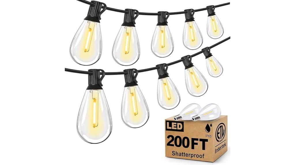 200ft edison bulb string