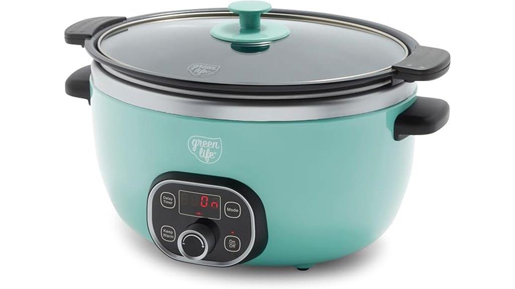 6 quart digital ceramic cooker