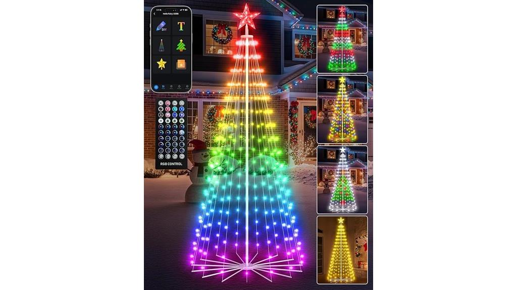 8 foot app controlled tree
