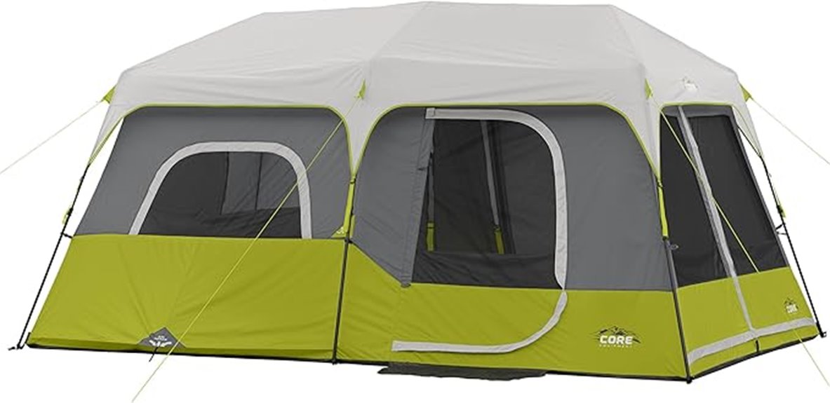 9 person instant cabin tent