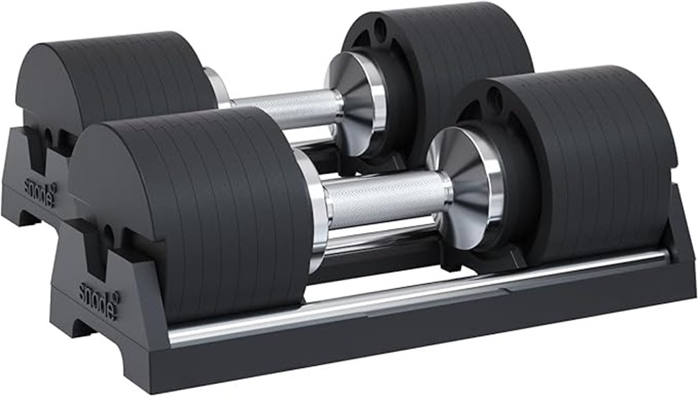 adjustable cast iron dumbbells
