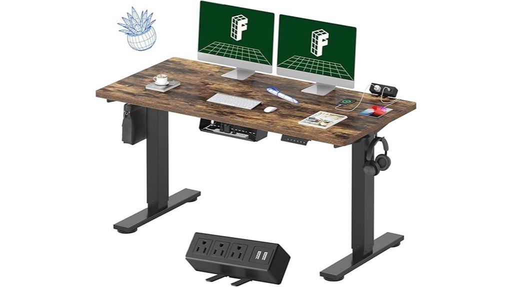 adjustable desk with power