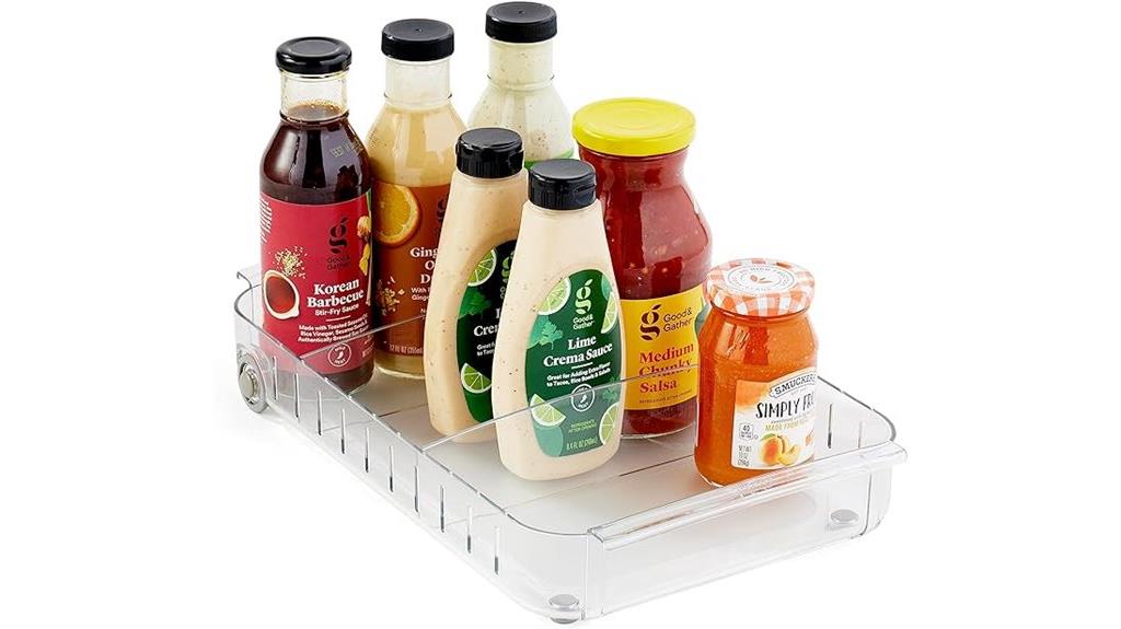 adjustable divider fridge organizer