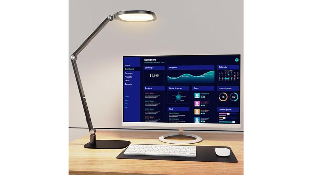 adjustable memory desk lamp