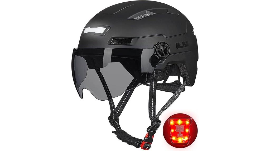 adult bike helmet with led lights