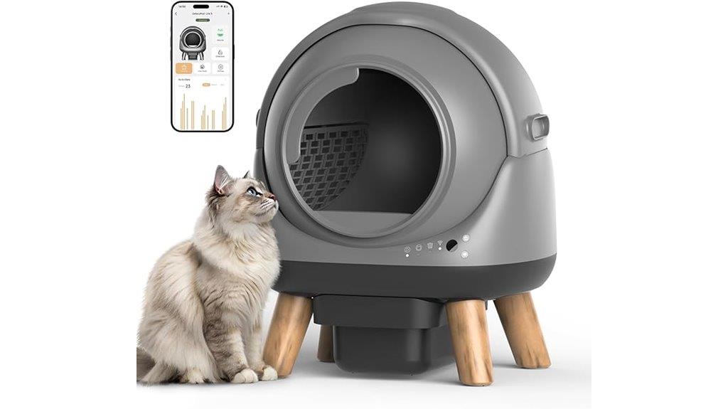 automatic self cleaning cat litter box