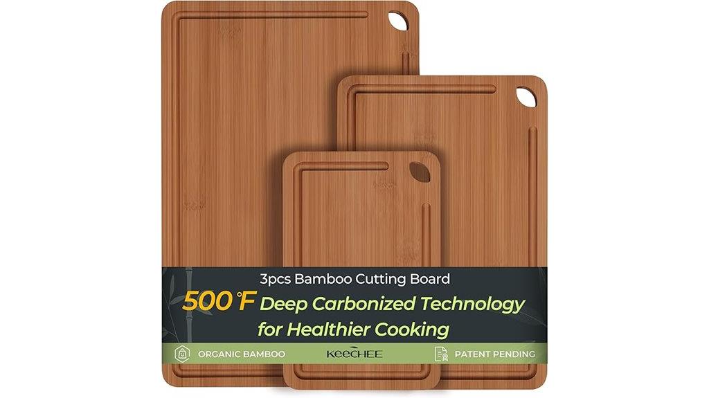 bamboo board with handles