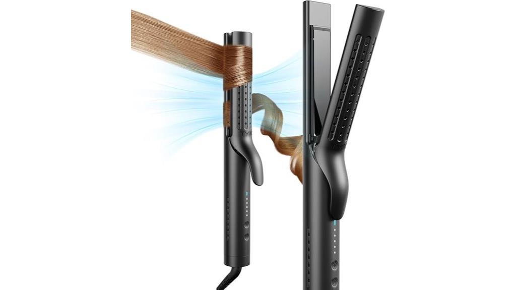black curling flat iron