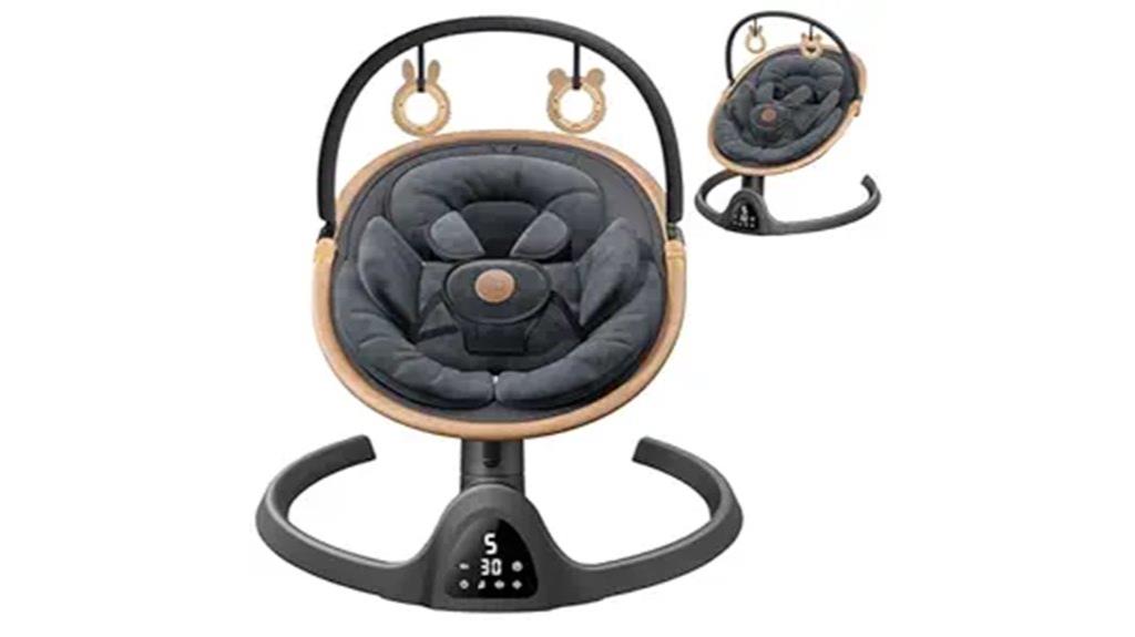 bluetooth baby swing features