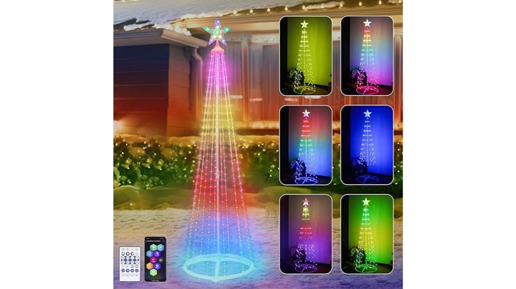colorful musical christmas lights