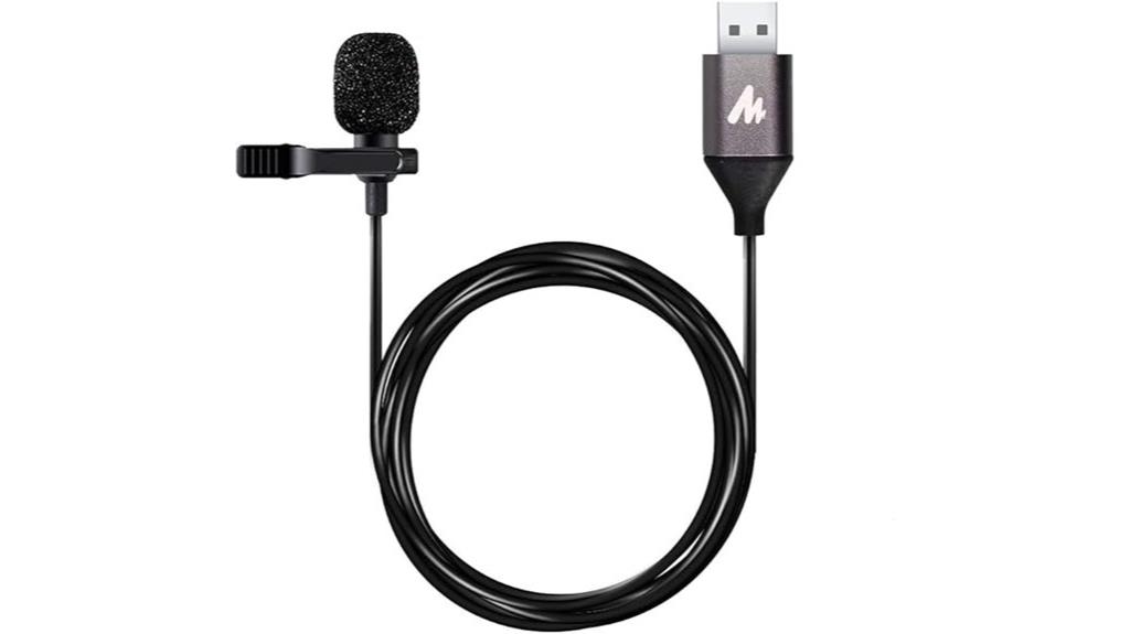 compact usb lavalier microphone