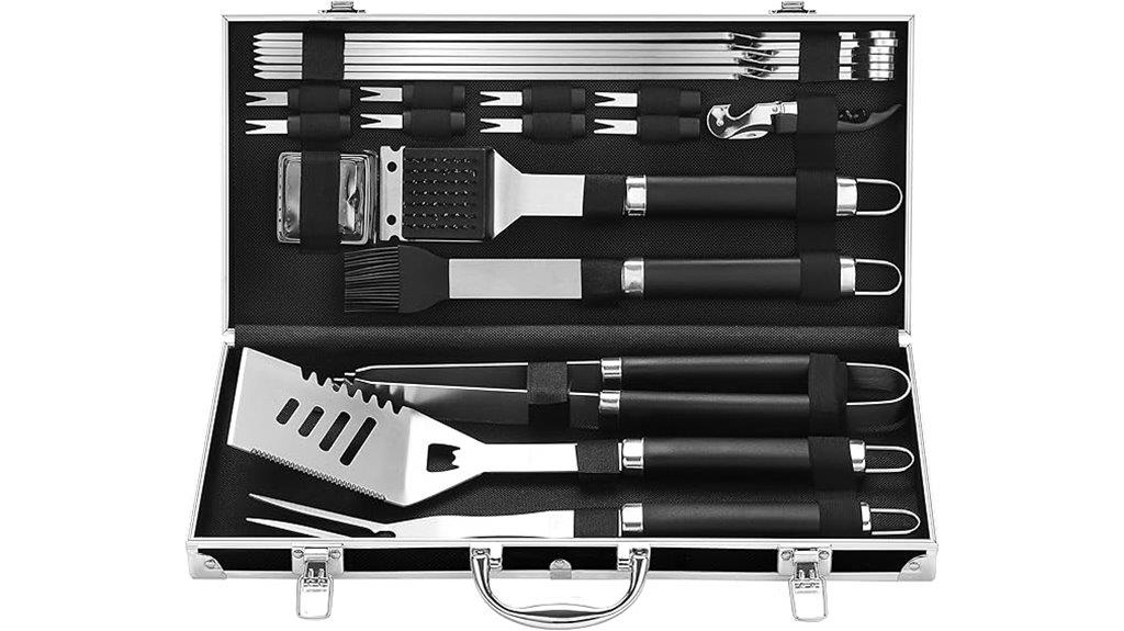 complete stainless steel grill tools