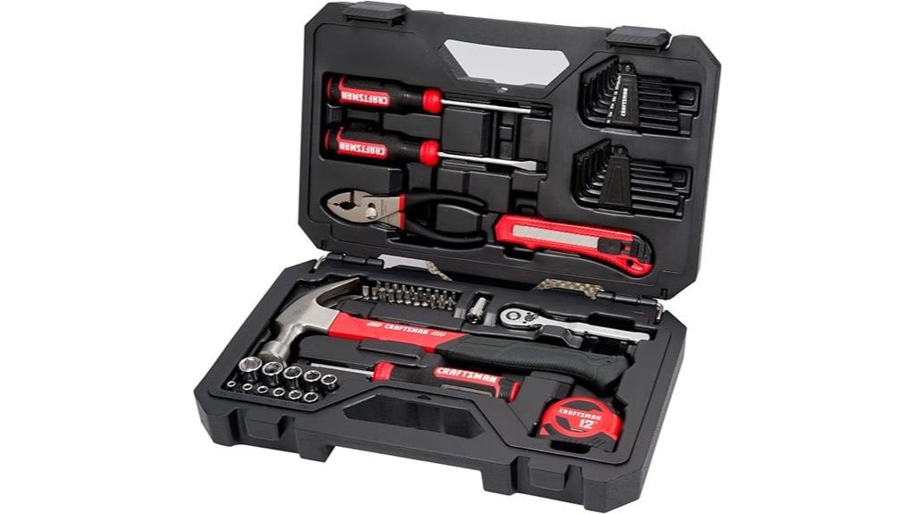 comprehensive 57 piece mechanics tool set