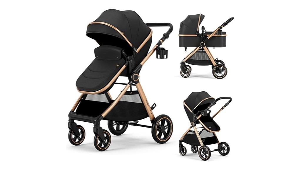 convertible infant stroller bassinet
