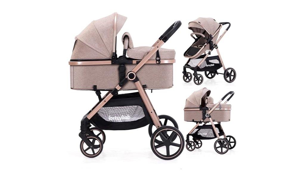 convertible stroller with bassinet