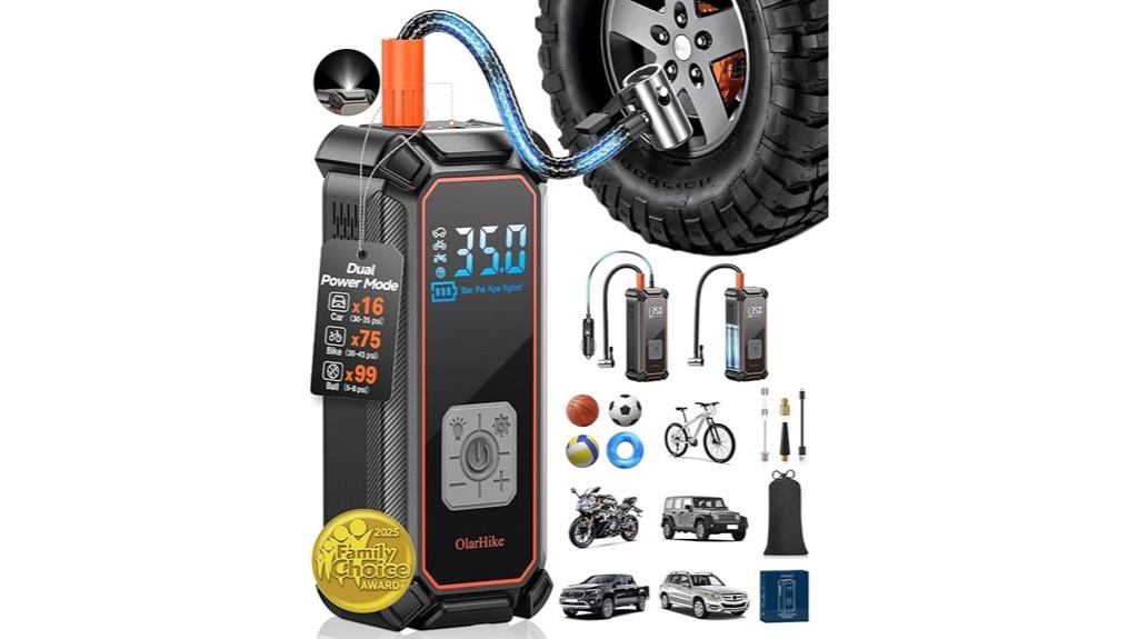 cordless tire inflator digital