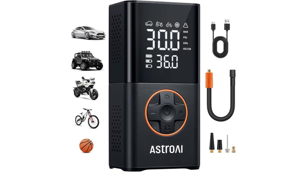 digital portable tire inflator
