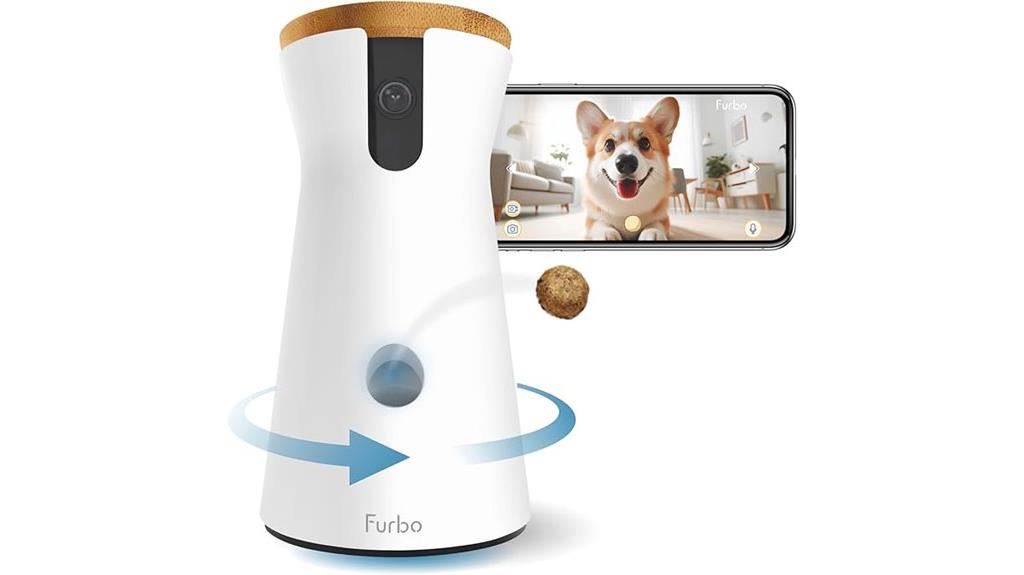 dog camera with treat dispenser