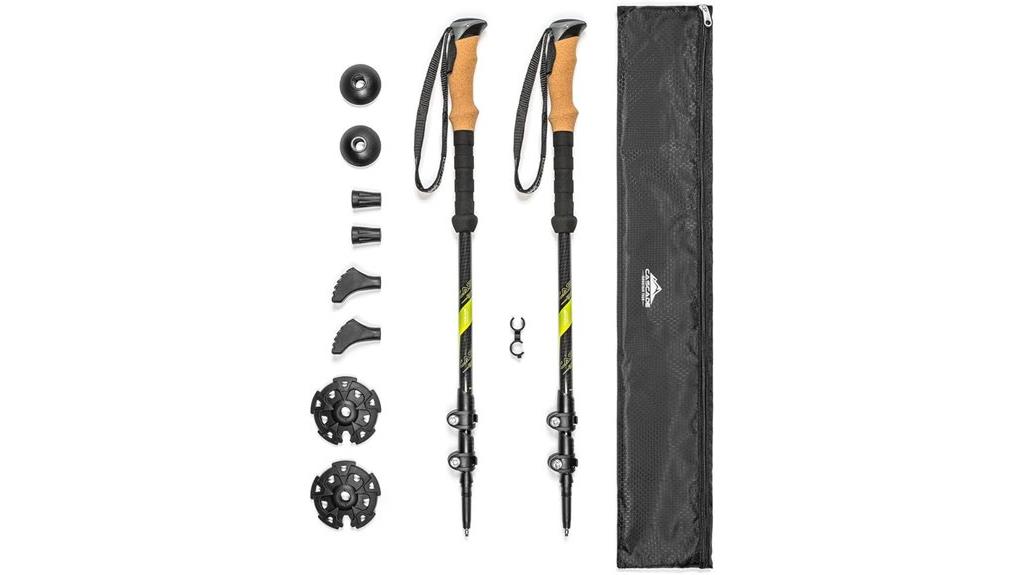 durable aluminum trekking poles