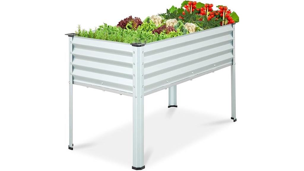 durable galvanized raised bed