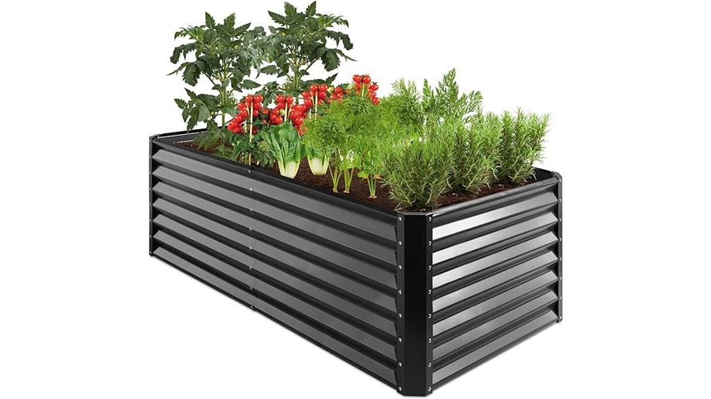 durable metal garden bed