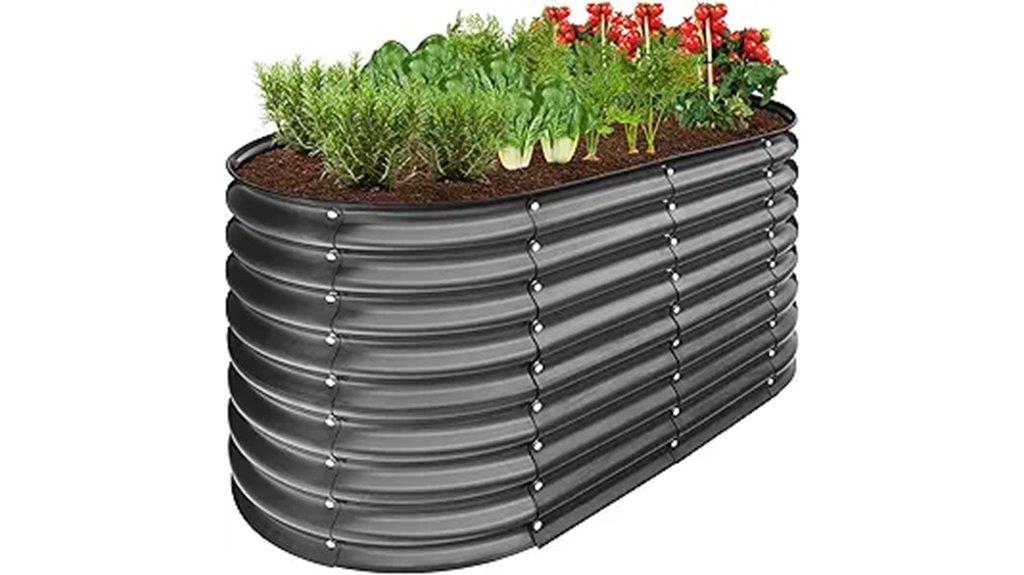 durable metal garden bed