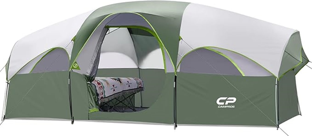 eight person camping tent