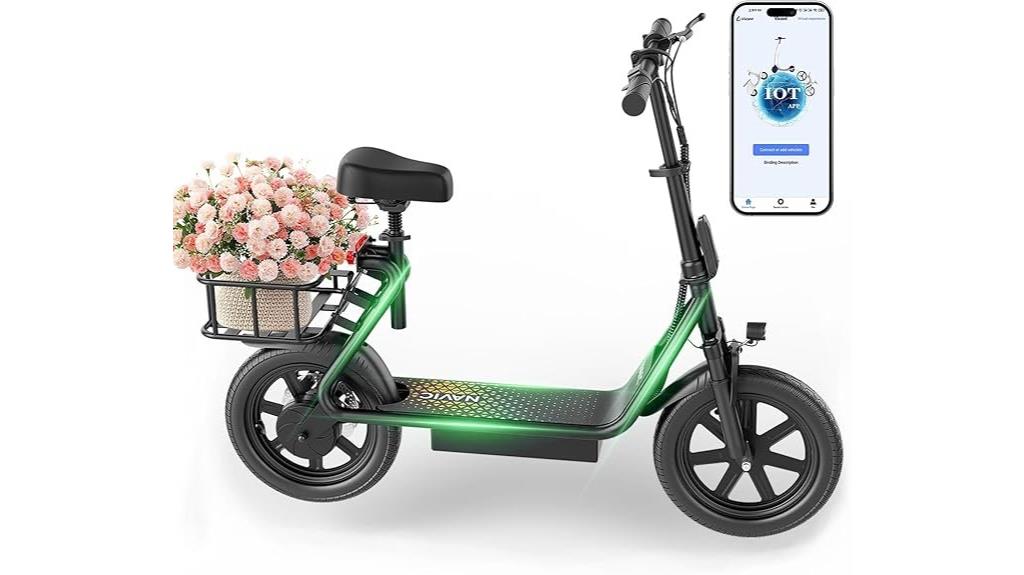 electric adult scooter with foldable design