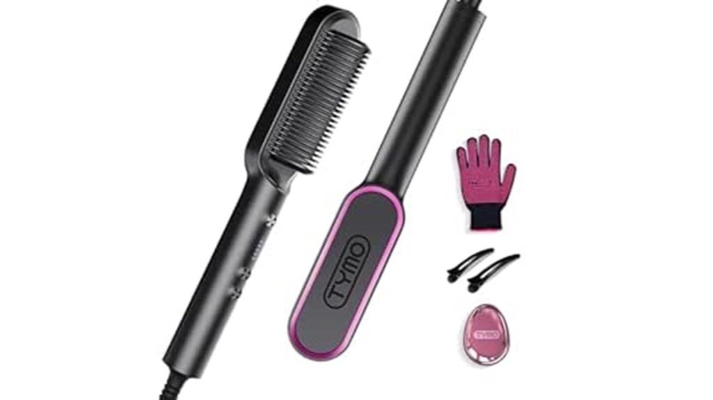electric hair straightening brush