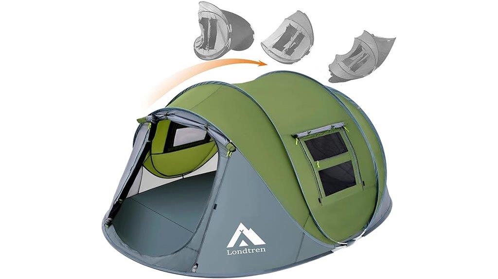 family waterproof pop up tent