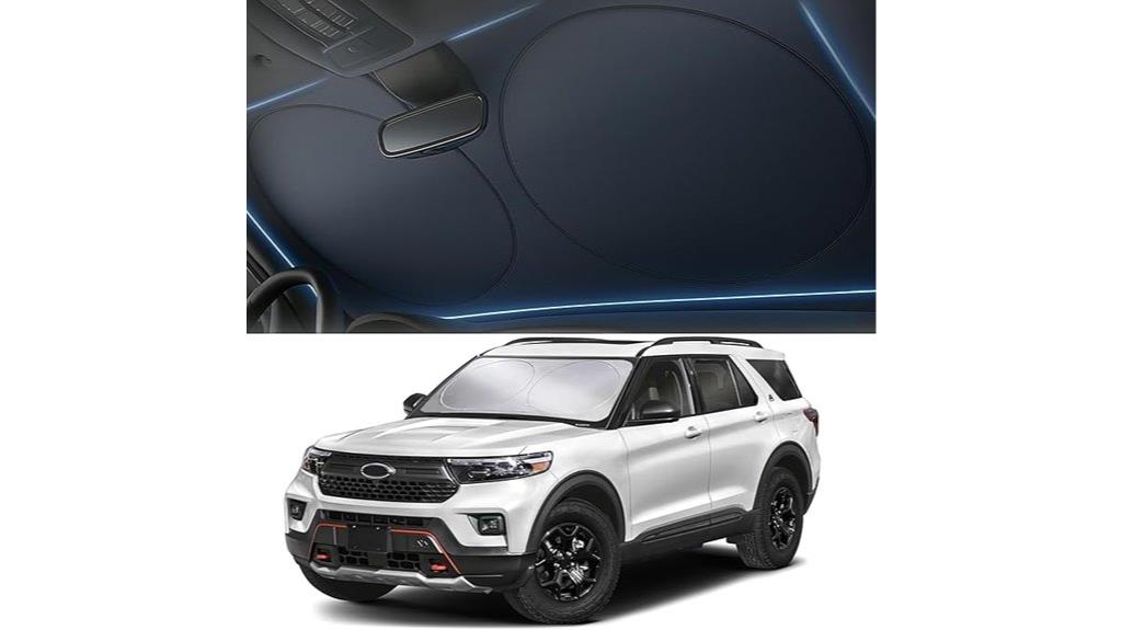 foldable windshield sunshade