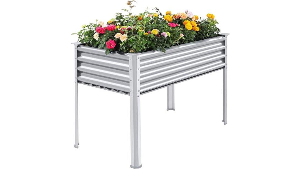 galvanized raised garden bed