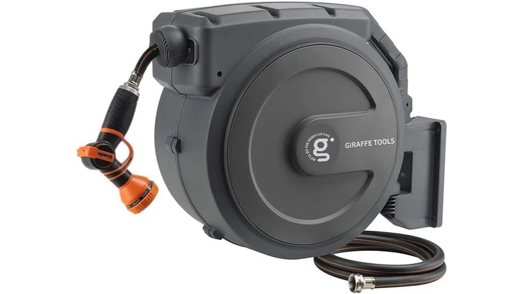 giraffe retractable garden hose