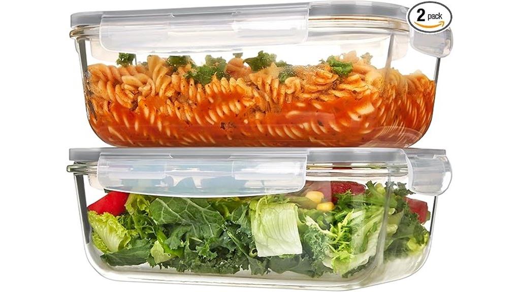 glass containers with lids