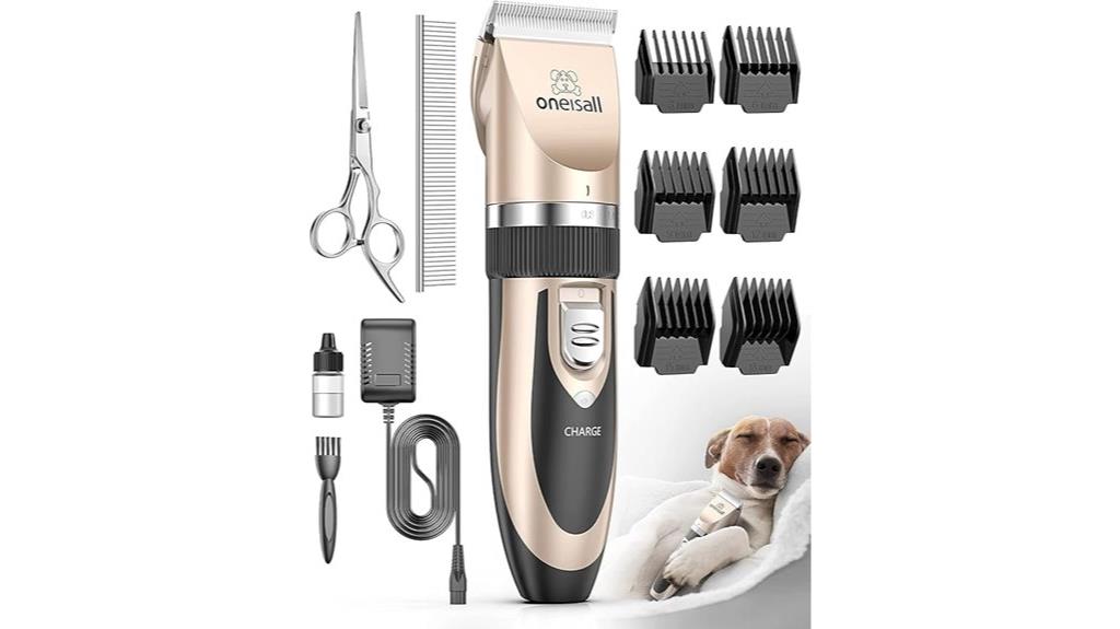 gold rechargeable dog clipper