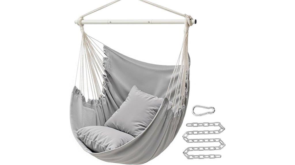 hammock chair with cushions