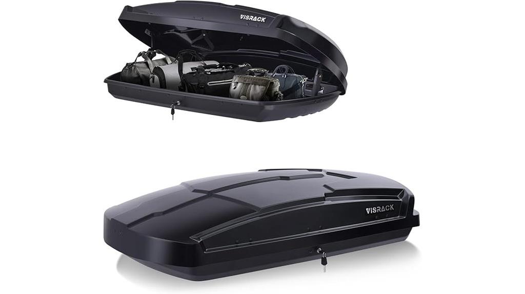 hard shell rooftop cargo box