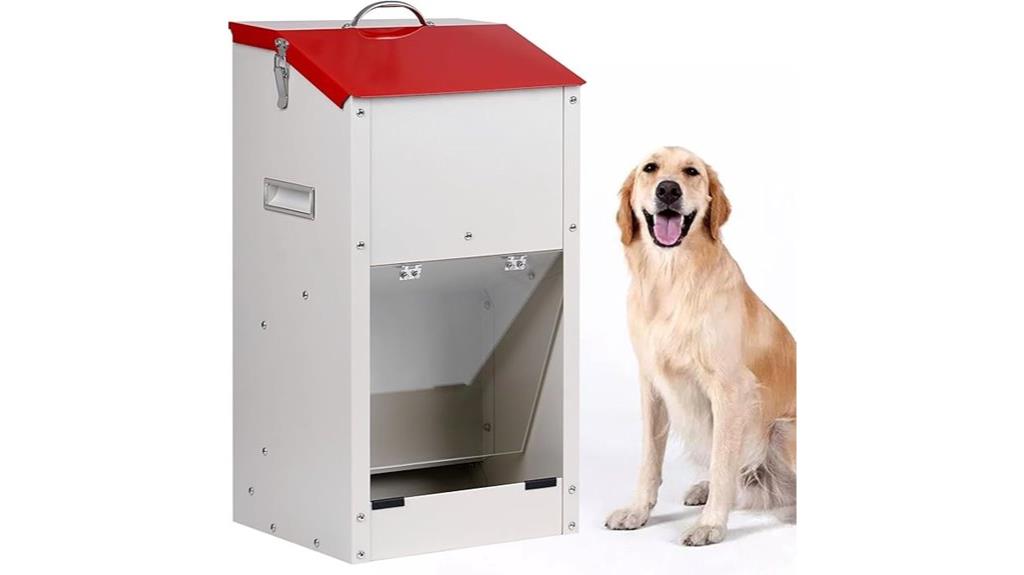 heavy duty galvanized dog feeder