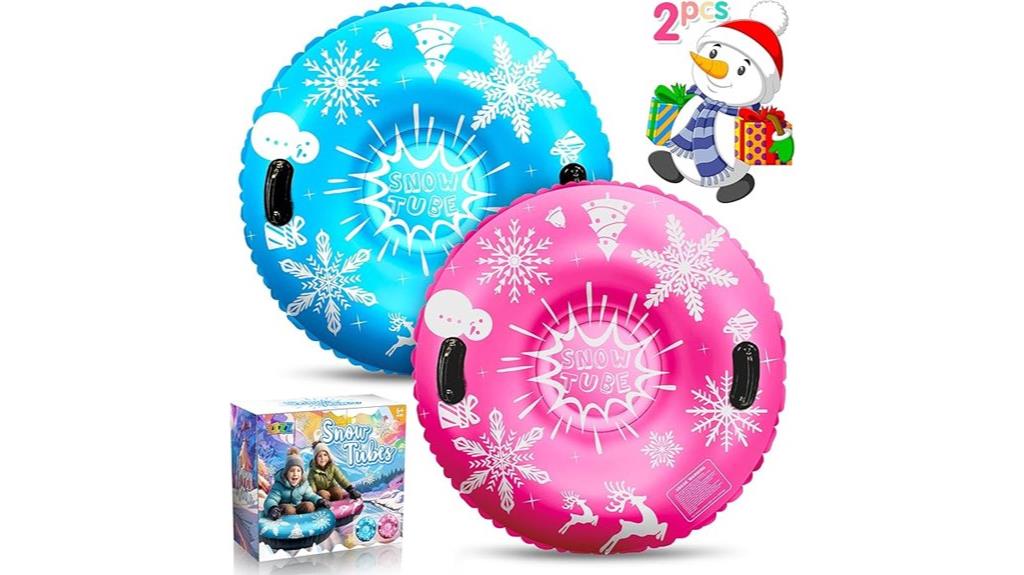 heavy duty inflatable snow tubes