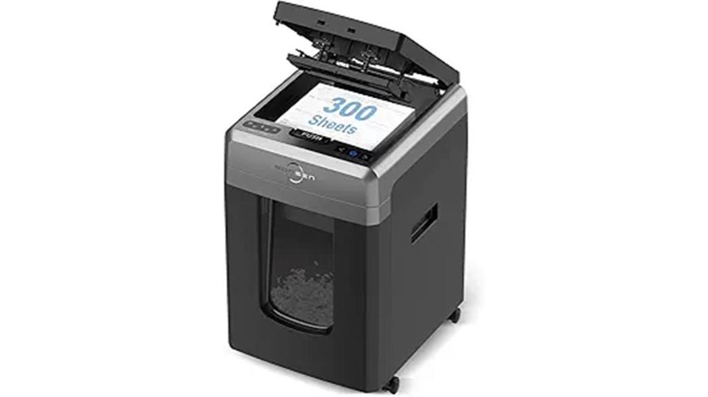 high capacity auto feed shredder