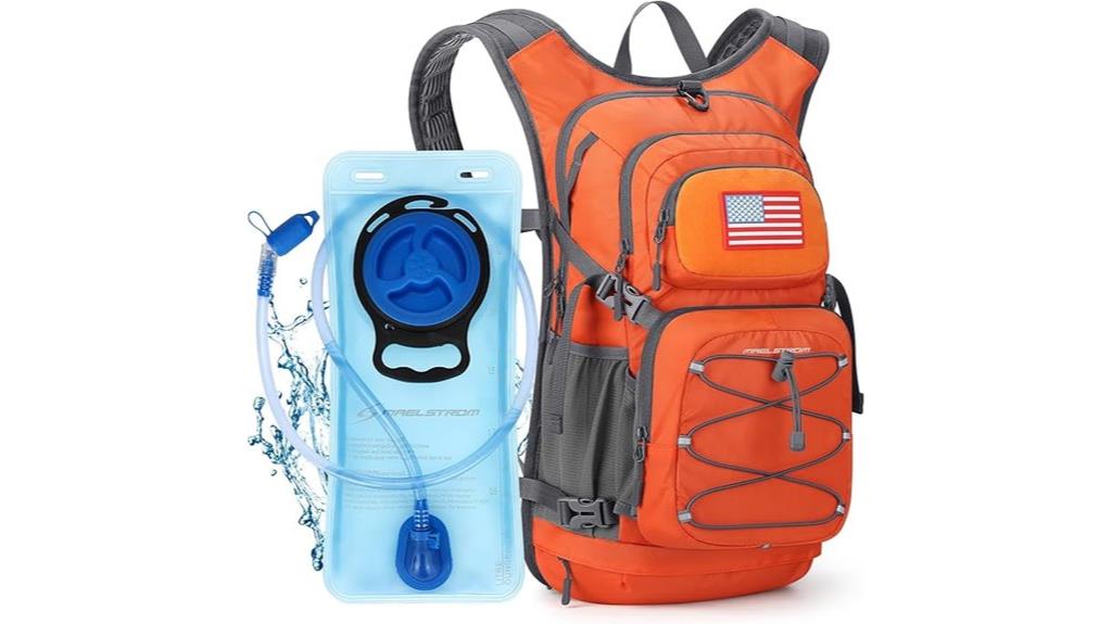 hydration hiking backpack system