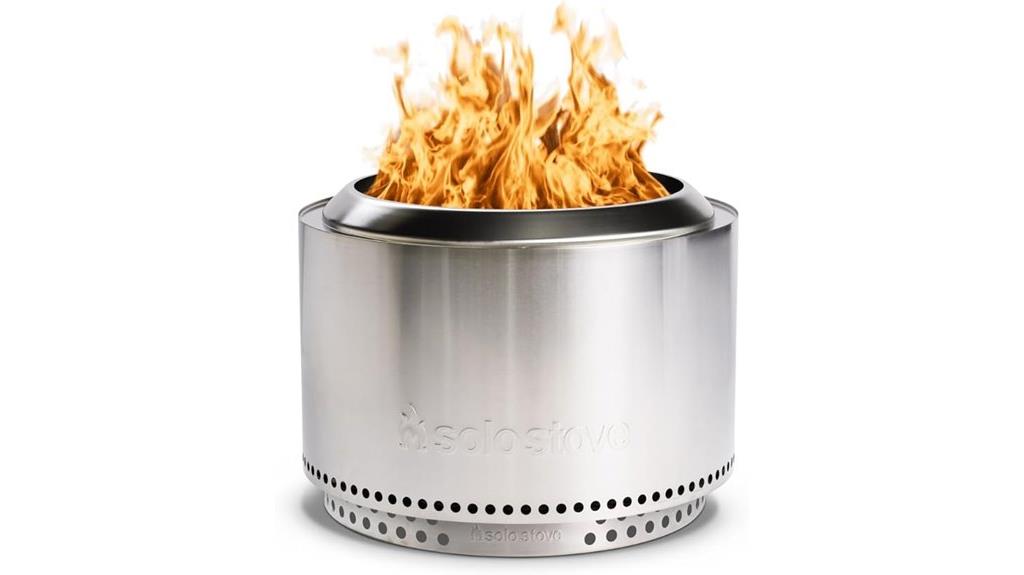 large 27 inch smokeless fire pit