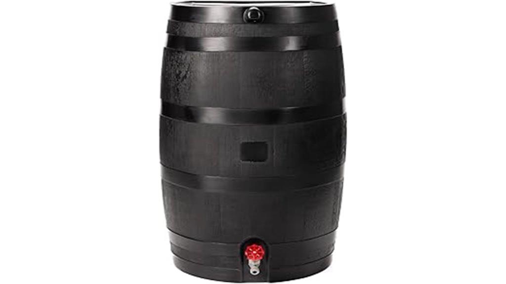 large flat back rain barrel