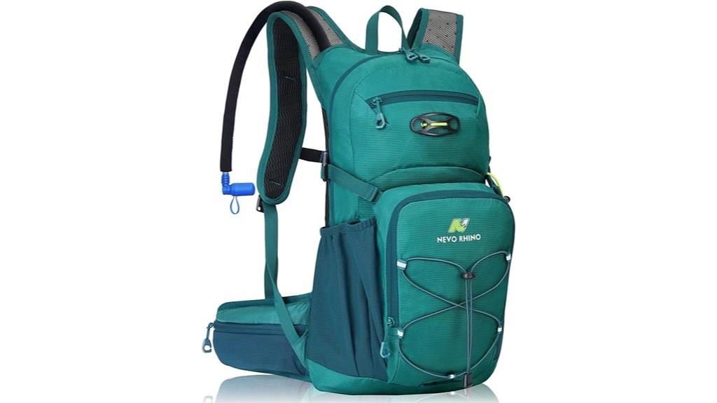 large hydration backpack with bladder