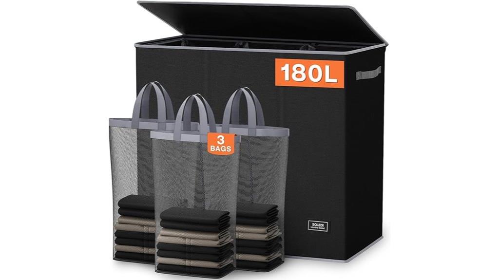 large laundry hamper with lid