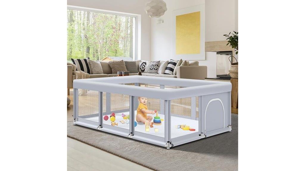 large mesh baby playpen